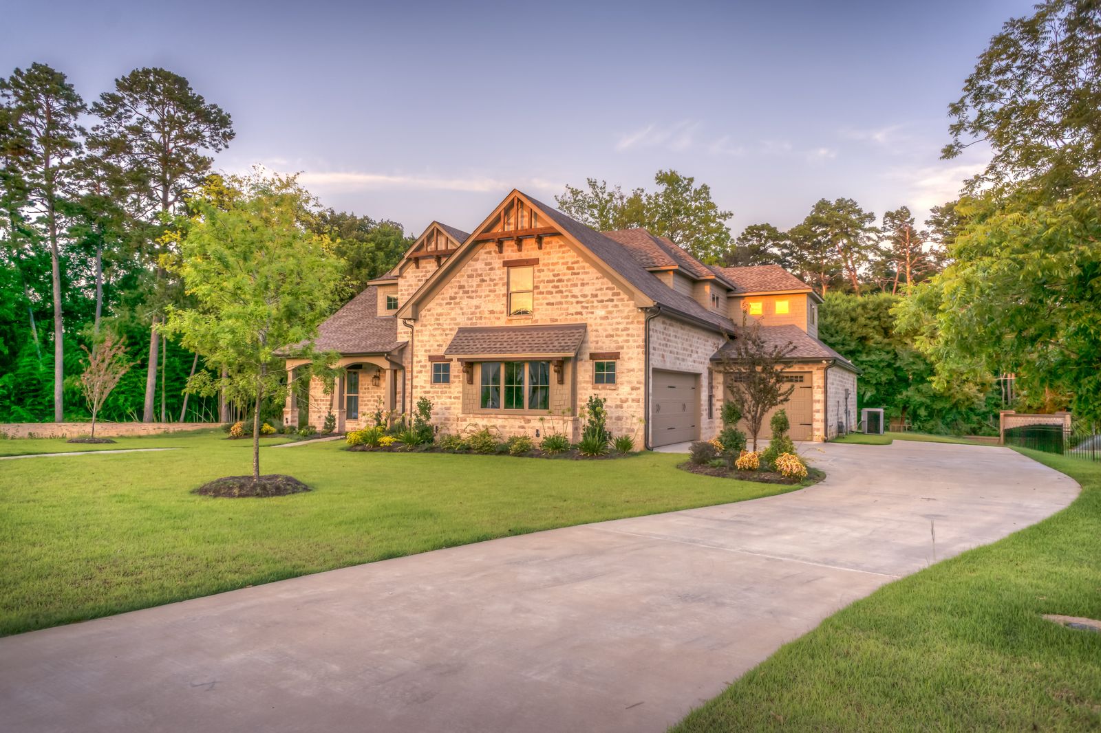 Completed residential structure