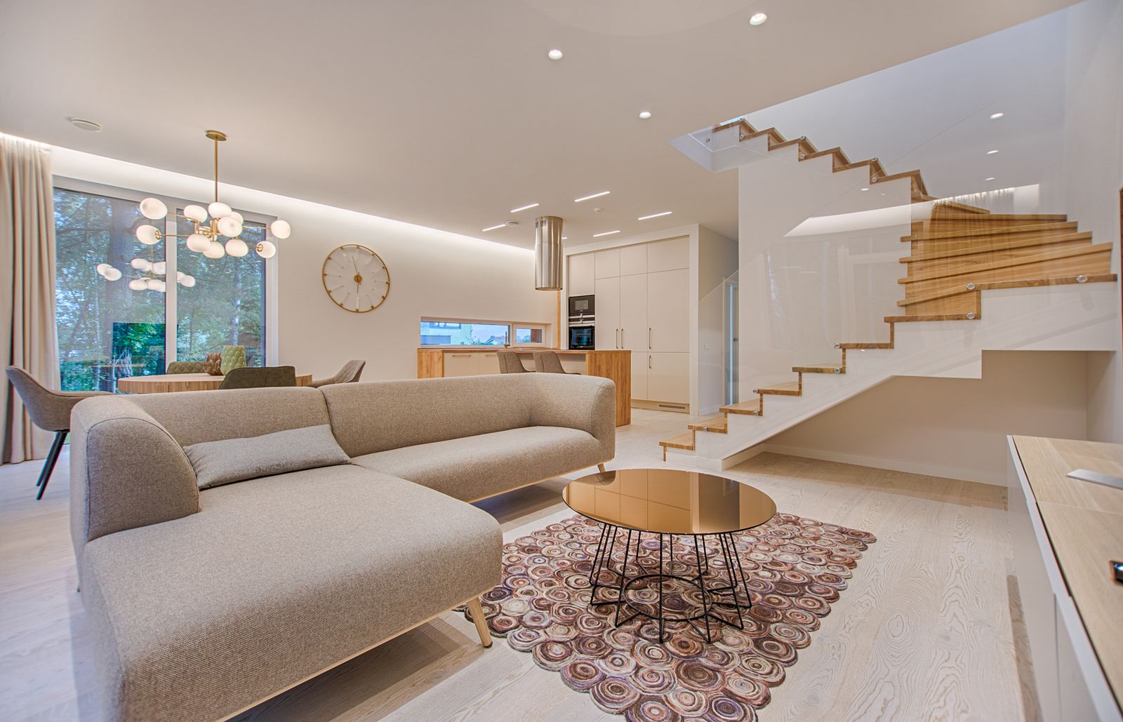 Bright atrium interior with natural light